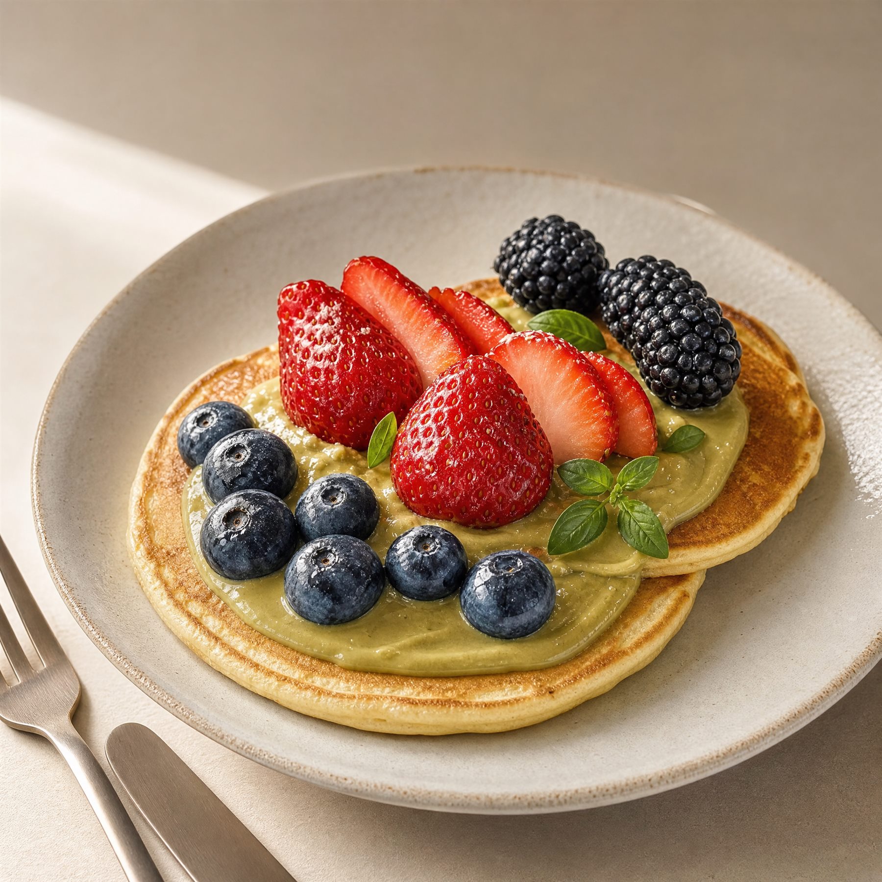 Pancake con frutta fresca